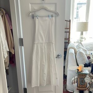 Weworewhat White Strapless Dress